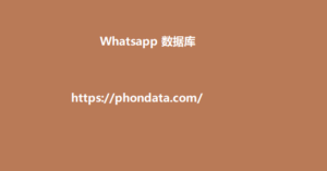 Whatsapp 数据库