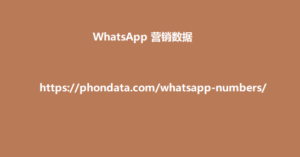 WhatsApp 营销数据